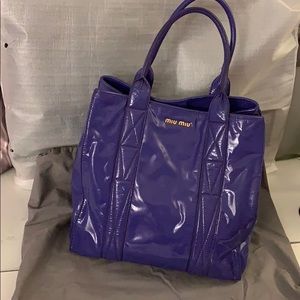 *** Authentic Miu Miu Tote Bag in Purple color